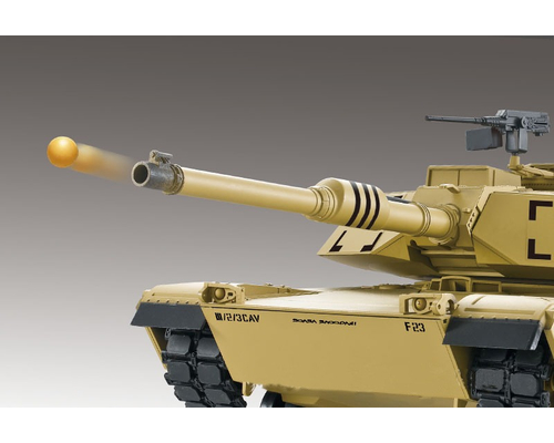 Rc Tank "M1a2 Abrams" 1:16 Heng Long - Røg Og Lyd + Metal Gearkasse Og 2,4ghz