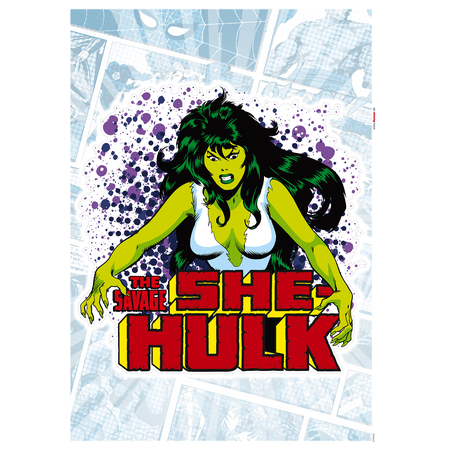 Wall Tattoo - She-Hulk Comic Classic - Størrelse 50 X 70 Cm