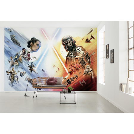 Papir Foto Tapet - Star Wars Ep9 Movie Poster Wide - Størrelse 368 X 254 Cm