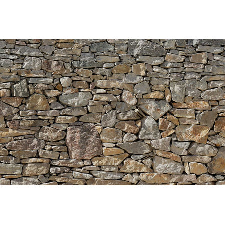 Ikke-Vævet Fototapet - Stone Wall - Størrelse 400 X 260 Cm