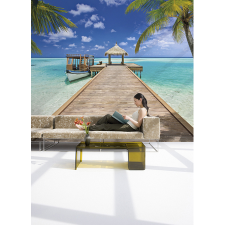 Papir Foto Tapet - Beach Resort - Størrelse 368 X 254 Cm