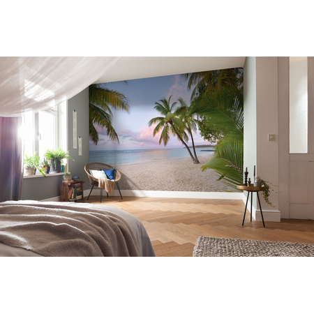Non-Woven Wallpaper - Paradise Morning - Størrelse 368 X 248 Cm