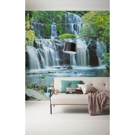 Non-Woven Wallpaper - Pura Kaunui Falls - Størrelse 300 X 250 Cm