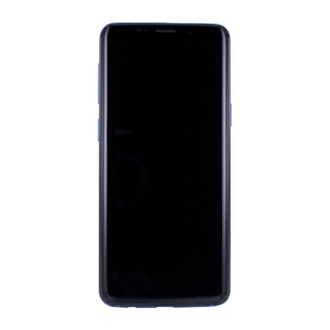Samsung G960f Galaxy S9 - Original Udskiftningsdel - Lcd-Skærm / Touchscreen Med Ramme - Blå