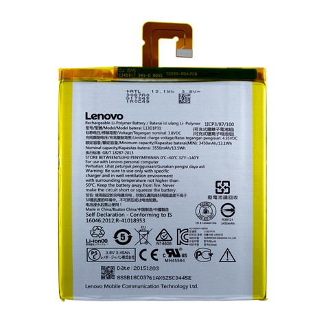 Lenovo - Li-Polymer-Batteri - L13d1p31 - Ideapad S5000- 3450mah
