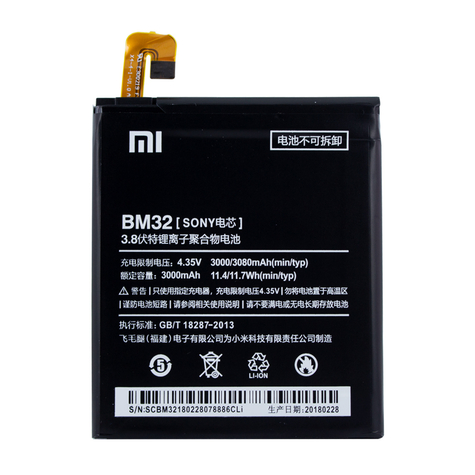 Xiaomi - Lithium-Ion-Batteri - Bm32 - Xiaomi Mi 4 - 3000mah