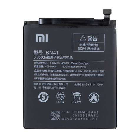 Xiaomi - Lithium-Ion-Batteri - Bn41 - Xiaomi Redmi Note 4 - 4000mah