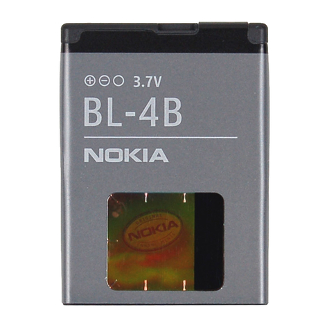 Nokia - BL-4B - Li-Ion-batteri - 2630, 6111, 7370 - 700 mAh