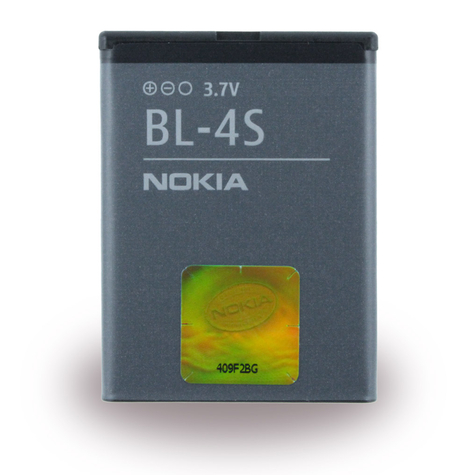 Nokia - Bl-4s - Lithium Polymer-Batteri - 2680 Dias - 860mah
