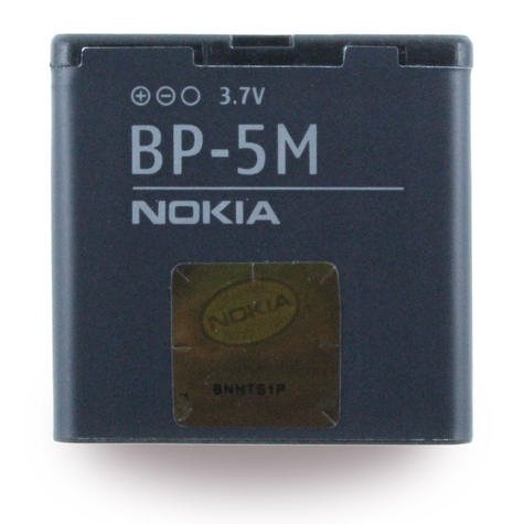 Nokia - BP-5M - Li-Ion-batteri - 5610 XpressMusic - 900 mAh