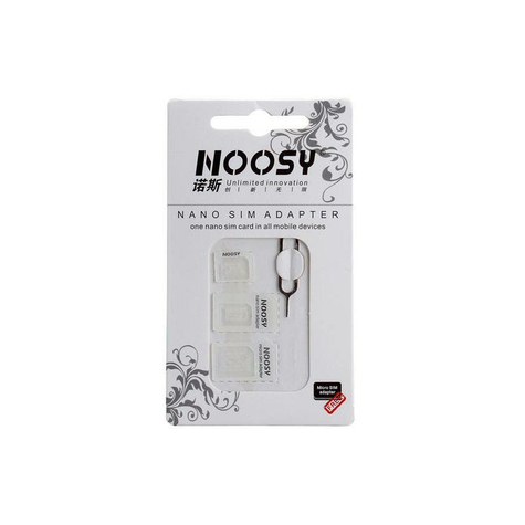 Noosy Nano-Sim-Adaptersæt (Pakke Med 3)