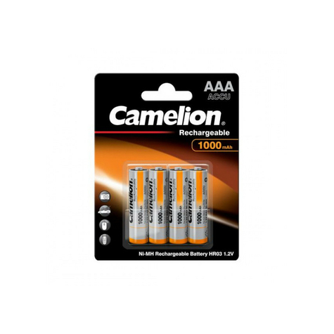 Batteri Camelion Aaa Micro 1000mah (4 Stk.)