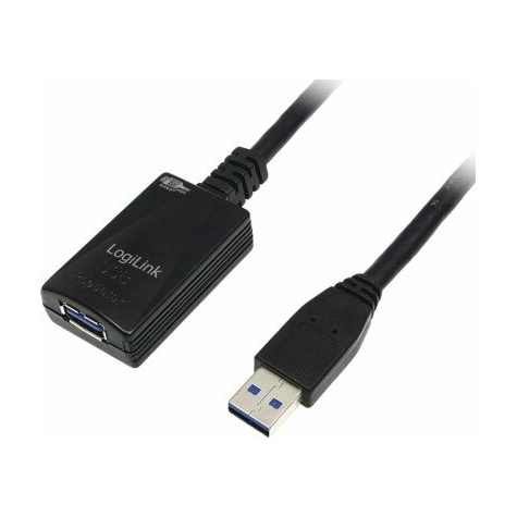 Logilink Extension Cable Usb 3.0 Black 5 Meters