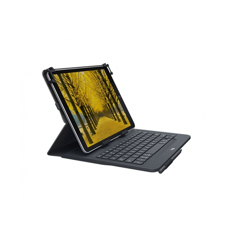 Logitech Universaletui Med Integreret Tastatur Til 9-10'' Tablets, Sort