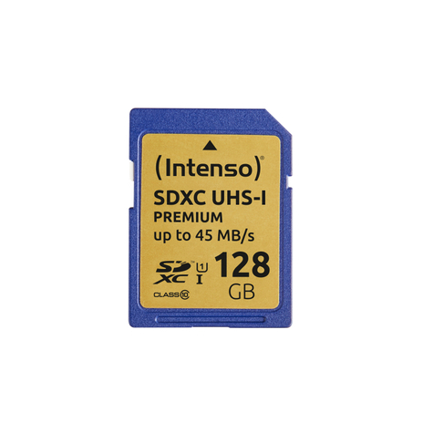 Intenso Secure Digital Card Sd Class 10 Uhs-I 128 Gb Hukommelseskort
