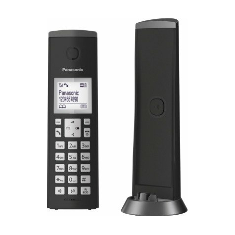 Panasonic Kx-Tgk220gb Sort, Design Dect-Telefon