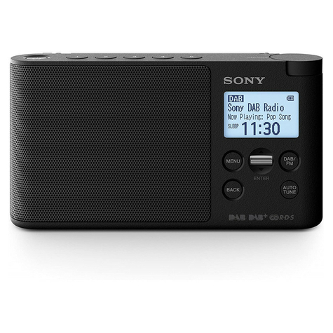 Sony Xdr-S41db Dab/Dab+ Digitalradio, Sort