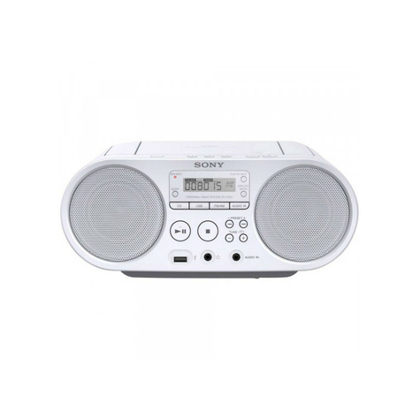 Sony Zs-Ps50w Boombox Cd/Radio-Afspiller, Hvid