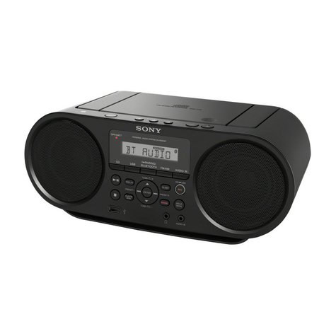 Sony Zs-Rs60bt Boombox Cd/Radioafspiller, Sort