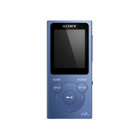 Sony Nw-E394 Walkman 8 Gb, Blå