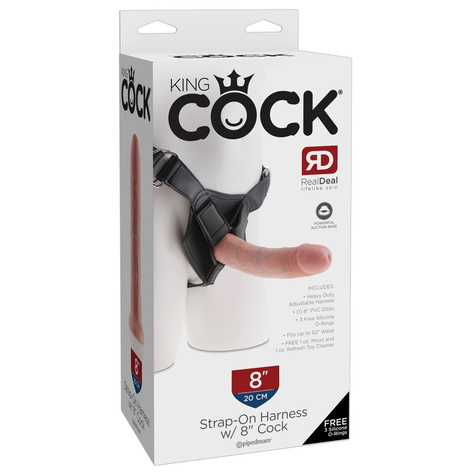King Cock Strap-On 8 Tommer