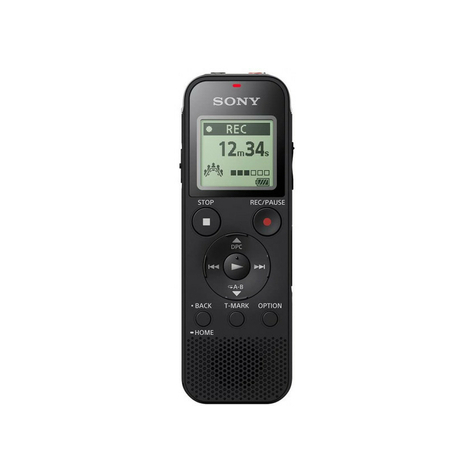 Sony Icd-Px470 Diktiergerät Mono (4gb, Micro Sd, Mp3-Wiedergabe) Schwarz