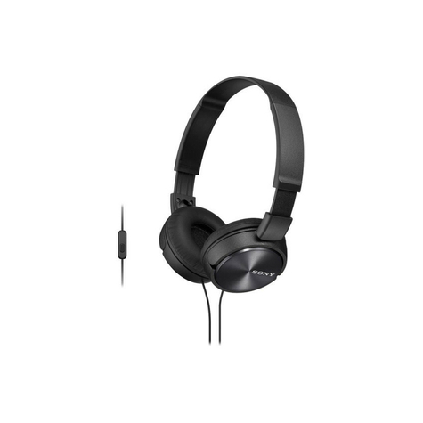 Sony Mdr-Zx310apb On Ear Headphones With Headset Function - Black
