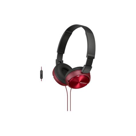 Sony Mdr-Zx310apr On Ear Kopfhörer Mit Headsetfunktion - Rot