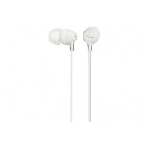 Sony Mdr-Ex15lpw In Ear Headphones - White
