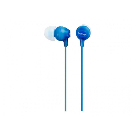 Sony Mdr-Ex15lpli In Ear Kopfhörer - Blau