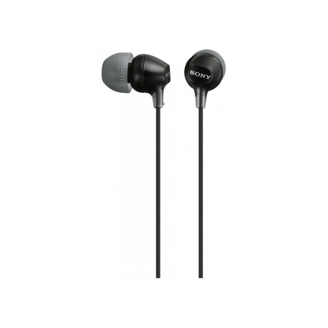 Sony Mdr-Ex15lpb In Ear Headphones - Black