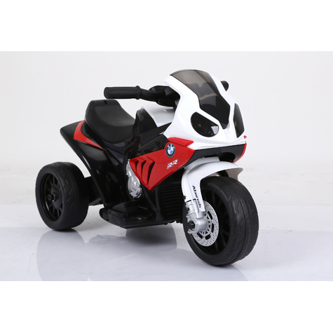 Børnekøretøj - Elektrisk Børnemotorcykel - Trehjulet Cykel - Licenseret Af Bmw - Model 188-Red