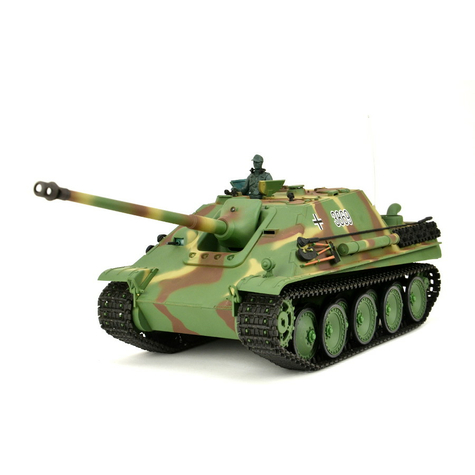 RC Tank "Jagdpanther" Heng Long 1:16 med røg&lyd og metalgear -2,4Ghz