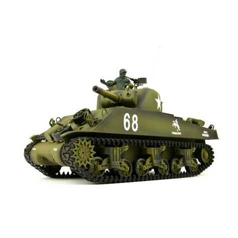 Rc Tank "Us M4a3 Sherman" Heng Long 1:16 Med Røg&Lyd+Metal Gearkasse +2,4ghz