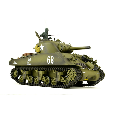 Rc Tank "Us M4a3 Sherman" Heng Long 1:16 Med Røg Og Lyd + 2,4ghz Pro Model