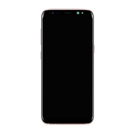 Samsung G950f Galaxy S8 - Original Udskiftningsdel - Lcd-Skærm / Touchscreen Med Ramme - Pink