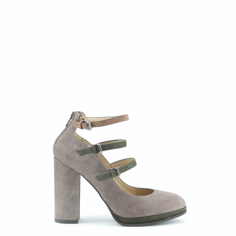 damen high heels made in italia grau 40
