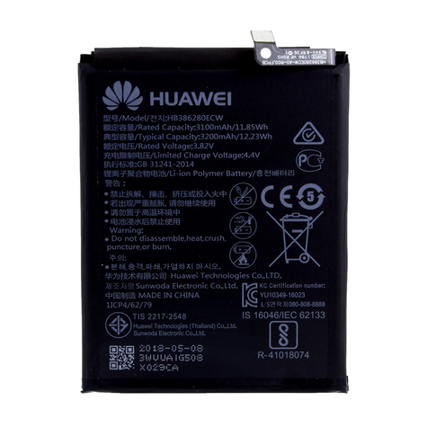 Huawei - Hb386280ecw - Lithium-Ion-Batteri - Honor 9, P10 - 3200mah