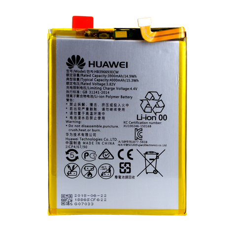 Huawei - Hb396693ecw - Lithium-Ion-Batteri - Mate 8 - 4000mah