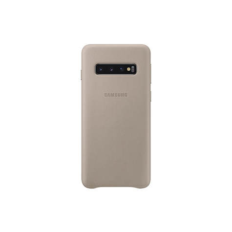 Samsung - Læderhylster - Samsung Galaxy S10e - Grå - Etui Til Mobiltelefon