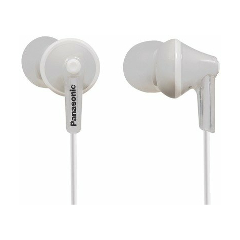 Panasonic Rp-Hje125e-W Entry-Level Ear Canal Headphones, White
