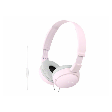 Sony Mdr-Zx110p Lifestyle-Hovedtelefoner På Indgangsniveau, Pink