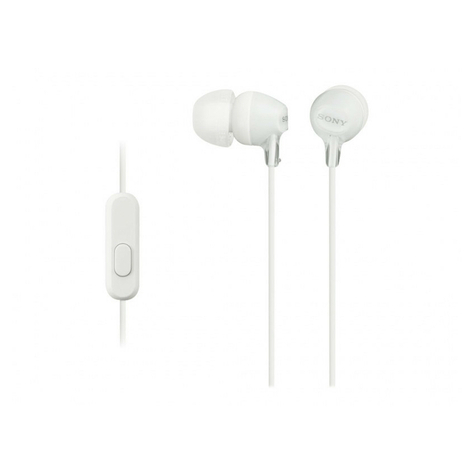 Sony Mdr-Ex15apw In-Ear-Hovedtelefoner, Hvide