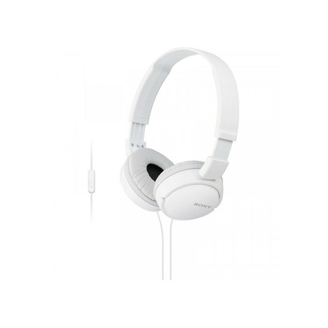 Sony Mdr-Zx110apw Indgangshovedtelefoner Med Headset-Funktion, Hvid