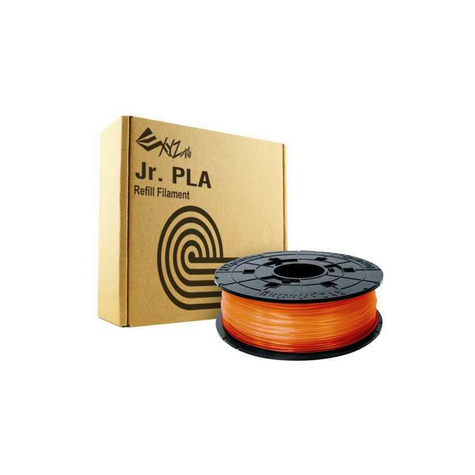 Xyzprinting 3d-Printmateriale Polyacticsre (Pla) Orange 600 G Rfplcxeu07b