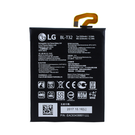 Lg Electronics - Bl-T32 - Li-Ion-Batteri - Lg G6/G6+/H870/H871/H872 - 3300mah