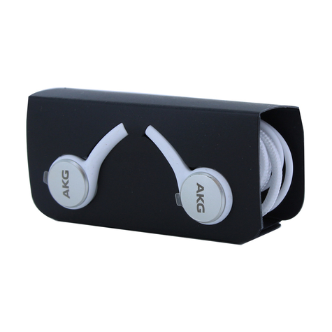 Samsung - AKG In-Ear Headset / Hovedtelefoner - 3,5 mm - Hvid