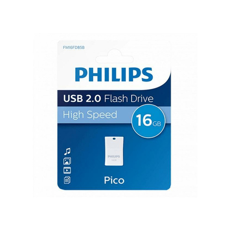Philips Usb-Flashdrev 16 Gb 2.0 Usb-Drev Pico Fm16fd85b/00