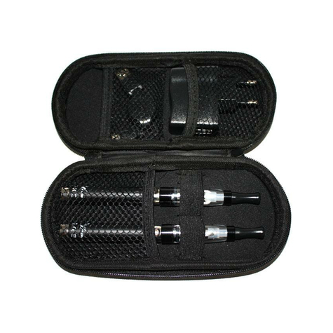 TTZIG E-cigaret sæt af 2 Proset 650mAh med taske (sølv)