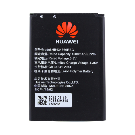 Huawei - HB434666RBC - Li-ion polymerbatteri - E5573, E5577 R216 - 1500mAh